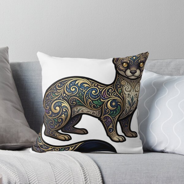 Item preview, Witchy Stoat Emblem - Witch Aesthetic Gothic Art designed and sold by IllumeInk.