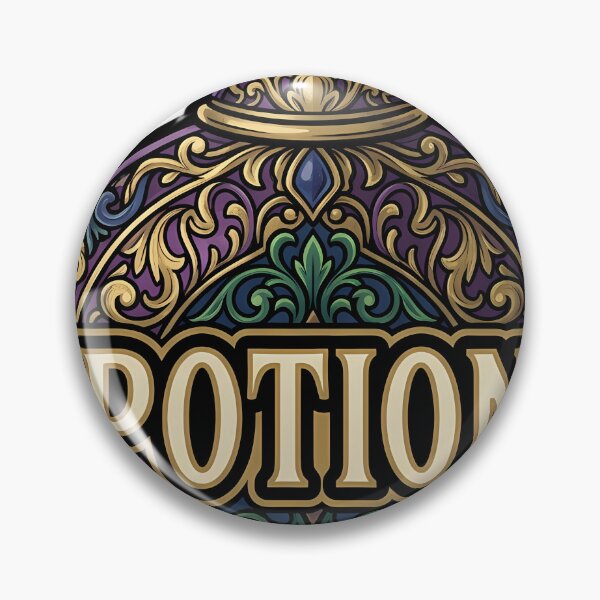 Item preview, Potion Flask Emblem - Witch Aesthetic Gothic Art designed and sold by IllumeInk.