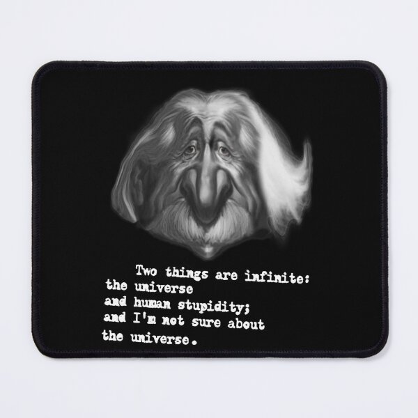 Item preview, Albert Einstein Infinite Universe Monochrome Portrait Design designed and sold by Scarlettand.