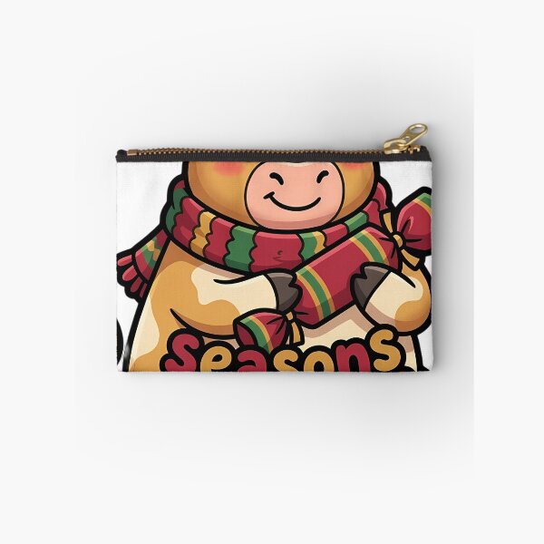 Item preview, Cute Christmas Guernsey Cow Holding a Christmas Cracker - Seasons Greetings designed and sold by pumsquare.