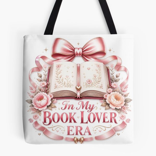 Item preview, In My Book Lover Era Coquette Pink Bow Books designed and sold by ChotipahArt.