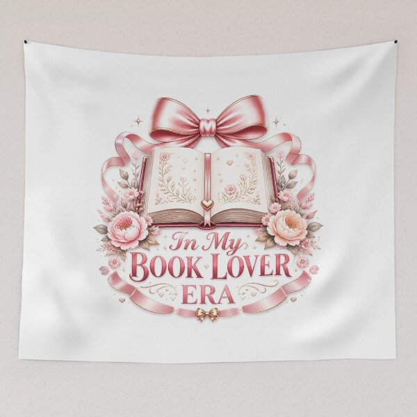 Item preview, In My Book Lover Era Coquette Pink Bow Books designed and sold by ChotipahArt.