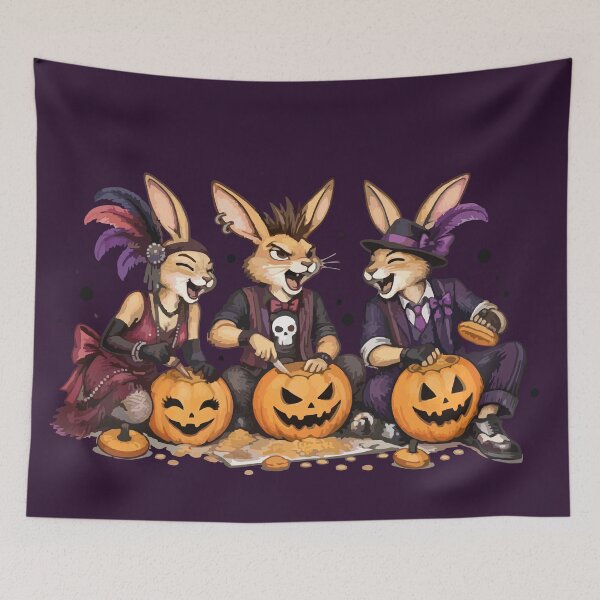 Item preview, Punk Hares' Halloween Pumpkin Carving designed and sold by vivendulies.