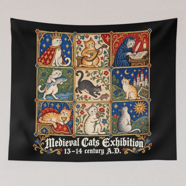 Item preview, Medieval Cats Collage designed and sold by kyvua-artist.