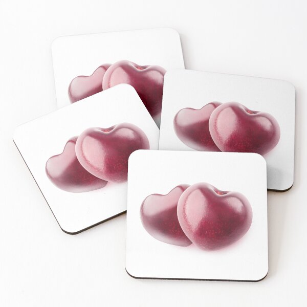 Item preview, Pair of heart-shaped sweet cherries designed and sold by 6hands.