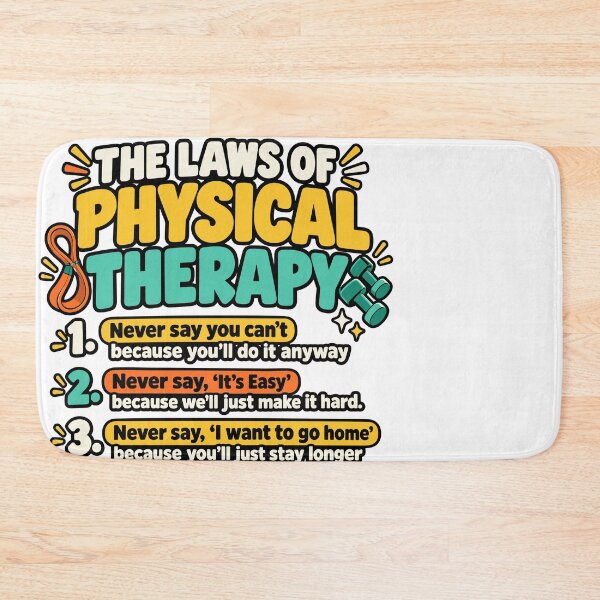 Item preview, The Laws of Physical Therapy Funny Therapist Rules Design designed and sold by stmpdwrld.