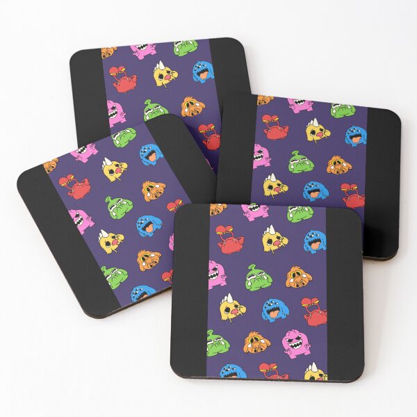 Item preview, Colorful Cute Monsters Pattern Dark Background designed and sold by Laura3700.