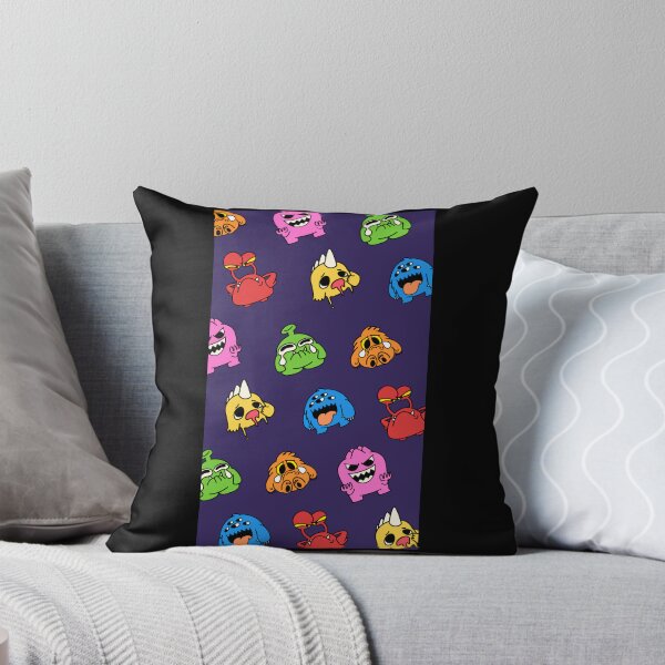 Item preview, Colorful Cute Monsters Pattern Dark Background designed and sold by Laura3700.