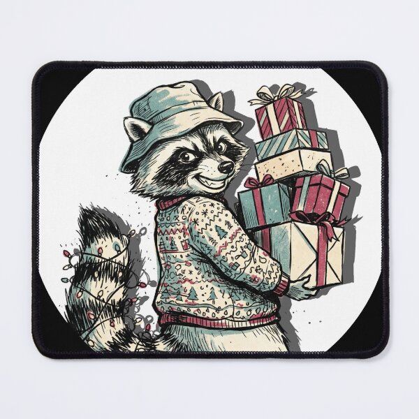 Item preview, Trash Panda Christmas Present Thief designed and sold by YesterdayTodayTomorrow.