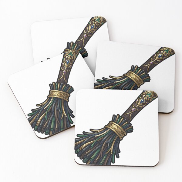 Item preview, Witch Broom Emblem - Witch Aesthetic Gothic Art designed and sold by IllumeInk.