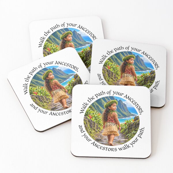 Item preview,   	 Polynesian Heritage Proverb - Walk the path of your ancestors | Pacific Art designed and sold by ShakaLife.org.