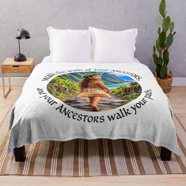 Item preview, Polynesian Heritage Proverb - Walk the path of your ancestors | Pacific Art designed and sold by ShakaLife.org.