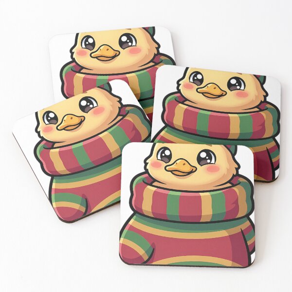 Item preview, Cute Christmas Duckling Nestled in a Knitted Mitten designed and sold by pumsquare.