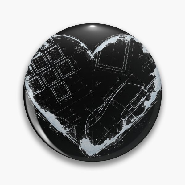 Item preview, Compiuter PC Heart blueprint, gaming on the black background. Tech love design designed and sold by ollgast5.