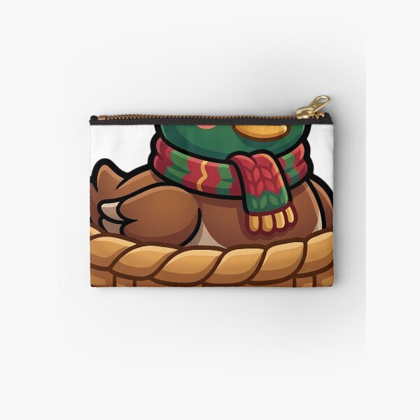 Item preview, Cute Christmas Mallard Duck Sitting in a Woven Basket designed and sold by pumsquare.