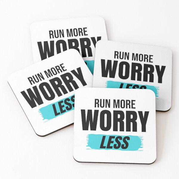 Item preview, Run More Worry Less Runner Motivation designed and sold by Mrali9914.