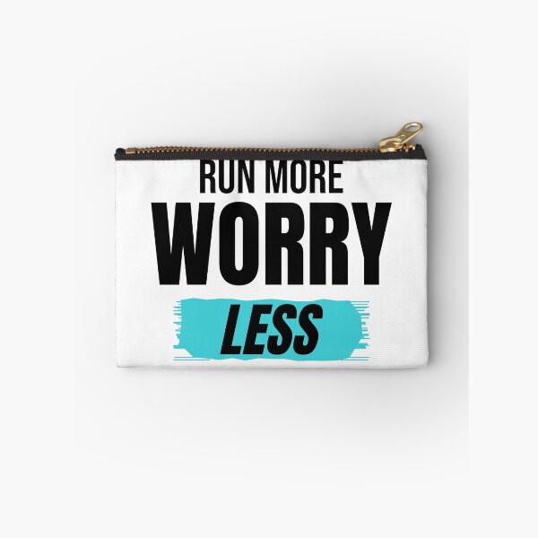Item preview, Run More Worry Less Runner Motivation designed and sold by Mrali9914.