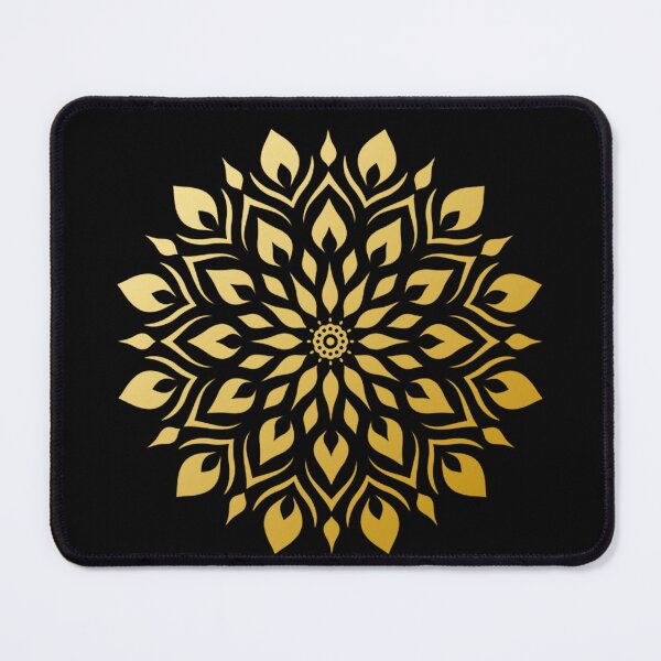 Item preview, Golden Floral Mandala Serenity Design designed and sold by Algabyali.