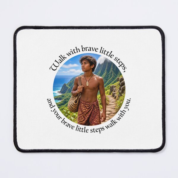 Item preview,  Polynesian Resilience Proverb - Walk with brave little steps | Pacific Art designed and sold by ShakaLife.org.