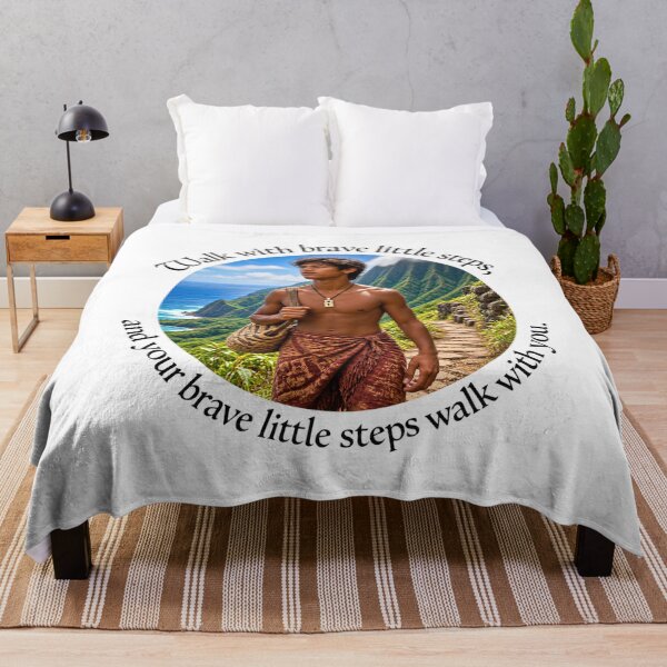 Item preview, Polynesian Resilience Proverb - Walk with brave little steps | Pacific Art designed and sold by ShakaLife.org.