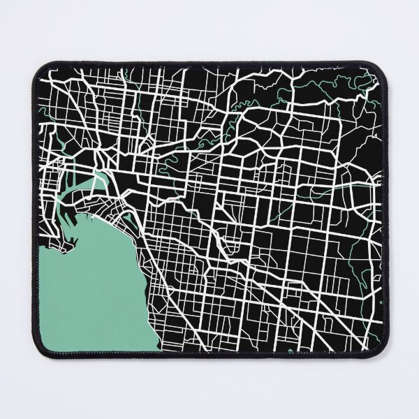 Item preview, Melbourne Map City Australia Travel Souvenir designed and sold by MapsByLeo.