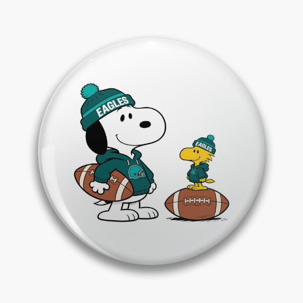Item preview, Snoopy & Woodstock Philadelphia Eagles Football Retro F908 designed and sold by GLUVY-THEME.