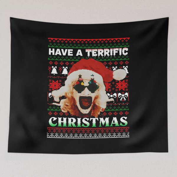 Item preview, Horror Character Christmas Ugly Sweater designed and sold by WatercolorWhis.