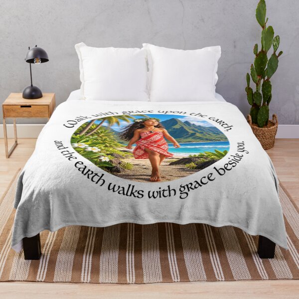 Item preview, Polynesian Harmony Proverb - Walk with grace upon the earth | Pacific Art designed and sold by ShakaLife.org.