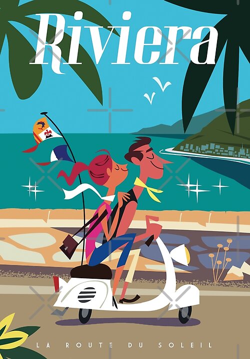 Item preview, Riviera poster designed and sold by Gary Godel.