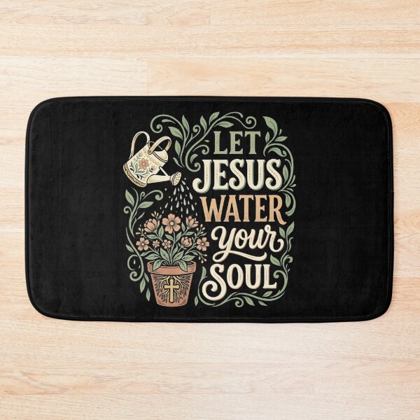 Item preview, Let Jesus Water Your Soul, Faith Gardening Inspirational Botanical Design, Funny Christian Plant Lover Gift designed and sold by Im-Ara.