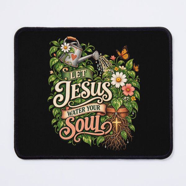Item preview, Funny Christian Plant Lover Gift, Let Jesus Water Your Soul, Faith Gardening Inspirational Botanical Design designed and sold by Im-Ara.