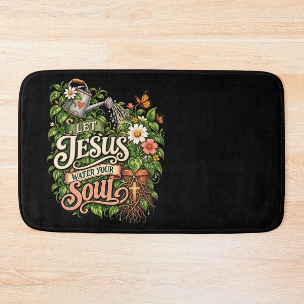 Item preview, Funny Christian Plant Lover Gift, Let Jesus Water Your Soul, Faith Gardening Inspirational Botanical Design designed and sold by Im-Ara.