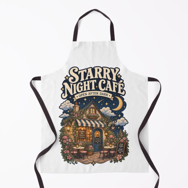 Item preview, Starry Night Cafe Cozy Cottagecore Coffee Shop Art designed and sold by EssentialsWear.