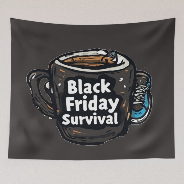 Item preview, Black Friday Survival Juice Funny Coffee Shopper designed and sold by Digital Design Art.