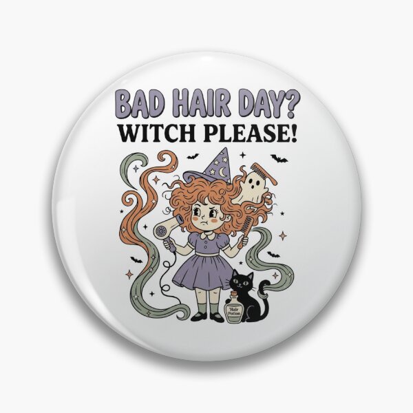 Item preview, Bad Hair Day Witch Please Halloween Hairstylist Design – Funny Spooky Gift for Hairdressers and Hair Stylists designed and sold by Im-Ara.