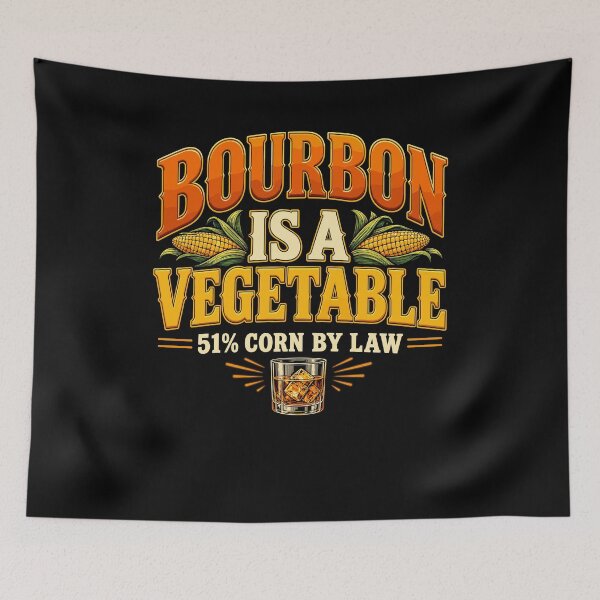 Item preview, Bourbon Is A Vegetable Funny Whiskey Corn Design designed and sold by stmpdwrld.