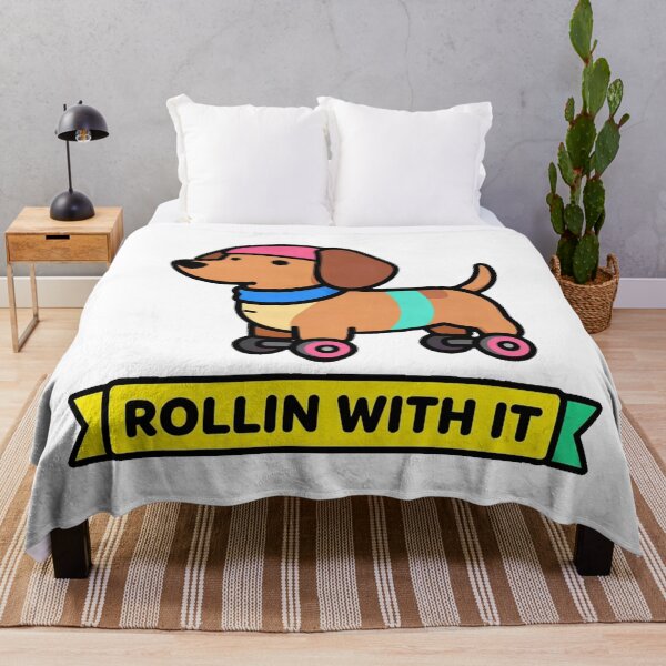 Item preview, Vintage Retro Roller Skating Dachshund designed and sold by Arc2020.