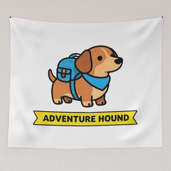 Item preview, Dachshund Hiking Adventure Trail Camper designed and sold by Arc2020.