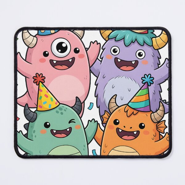 Item preview, Birthday Party Hat Monsters designed and sold by darlbit.