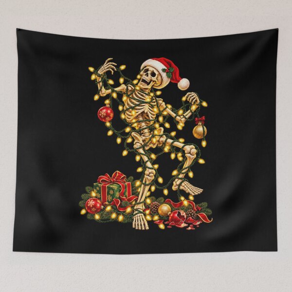 Item preview, Vintage Christmas Skeleton designed and sold by NguboNorento.
