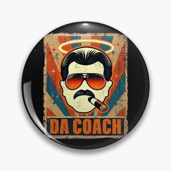 Item preview, Da Coach Vintage Retro Mustache Cigar Sunglasses Chicago Football Fan designed and sold by elongatedjazz.