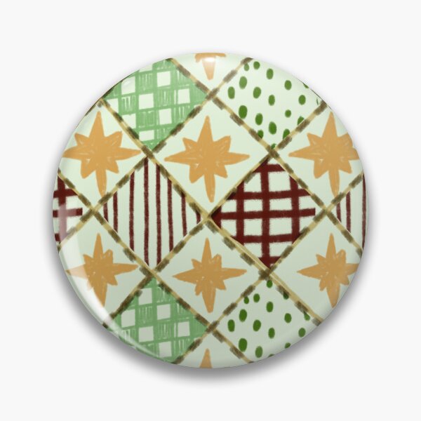 Artikelvorschau, Vintage Harlekin-Patchworkdecke mit Sternen und Punkten entworfen und verkauft von LeelaLab.