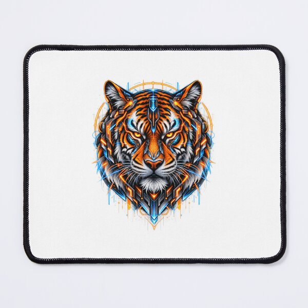 Item preview, Cyberpunk Tiger Neon Circuitry Futuristic Streetwear Art designed and sold by WOHAMMAD.
