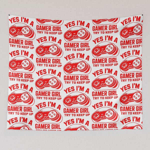 Item preview, Gamer Girl Gamer Gaming Funny Try To Keep Up Video Games Yes Im A Gamer Girl Yes Im A Gamer Girl Try To Keep Up designed and sold by campbellcnfi.