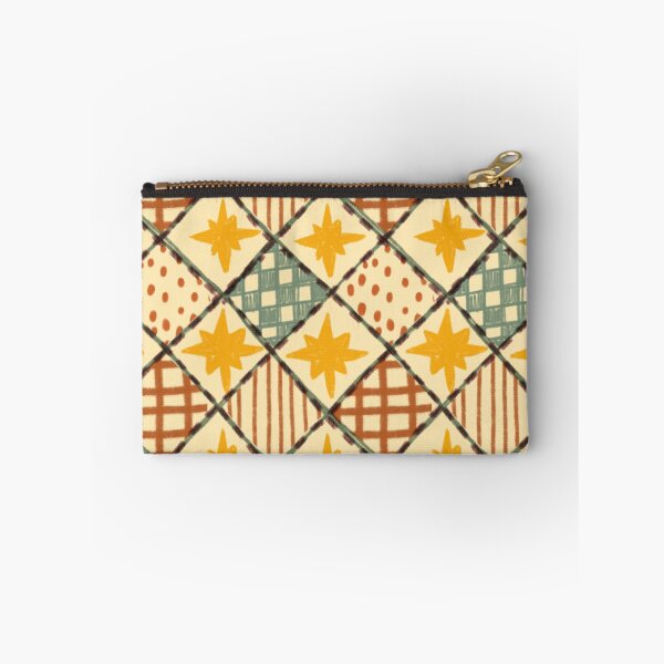 Item preview, Vintage Harlequin Patchwork Quilt with Stars and Dots designed and sold by LeelaLab.