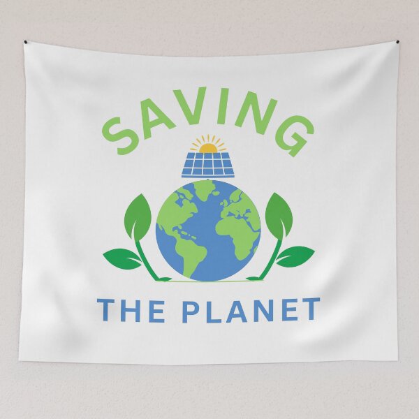 Item preview, Saving The Planet designed and sold by FiberatWorkTechs.