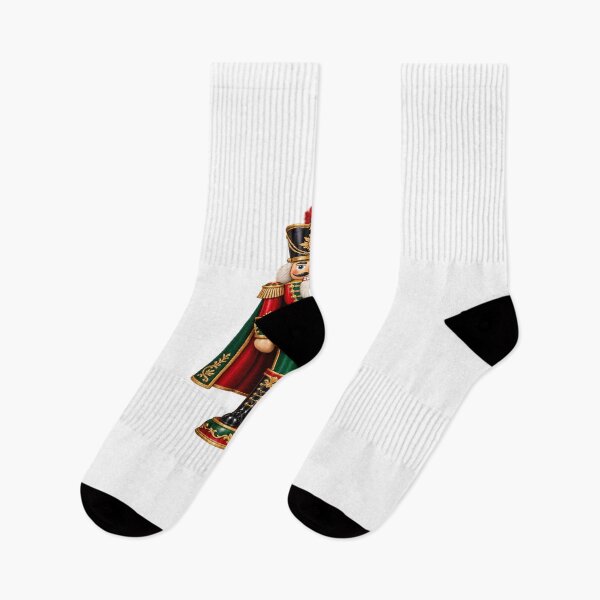 Item preview, Royal Christmas Nutcracker Soldier – Red Green and Gold Holiday Art designed and sold by Pixanova.