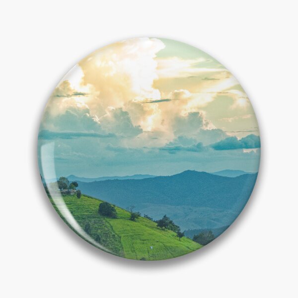 Item preview, Cloud Kingdom — Towering Sunset Clouds Over Green Hills, Chiang Mai Thailand designed and sold by Jomsunshine.