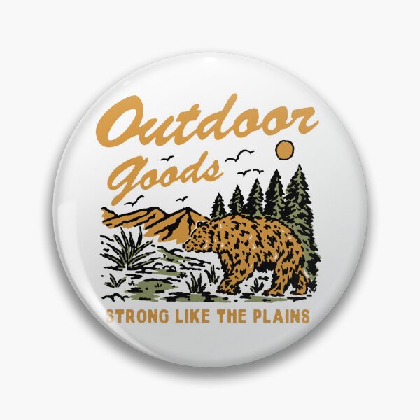 Item preview, Outdoor Goods – Strong Like the Plains | Vintage Outdoor Bear Illustration designed and sold by fijayfirman.