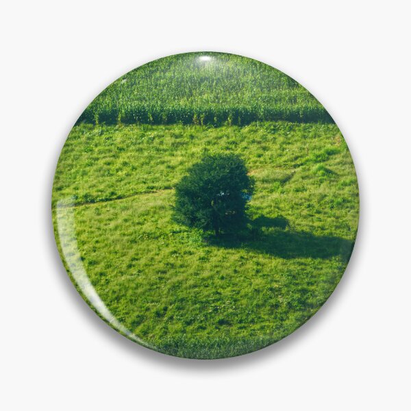 Item preview, The Lone Tree — Minimalist Green Field From Above, Thailand designed and sold by Jomsunshine.